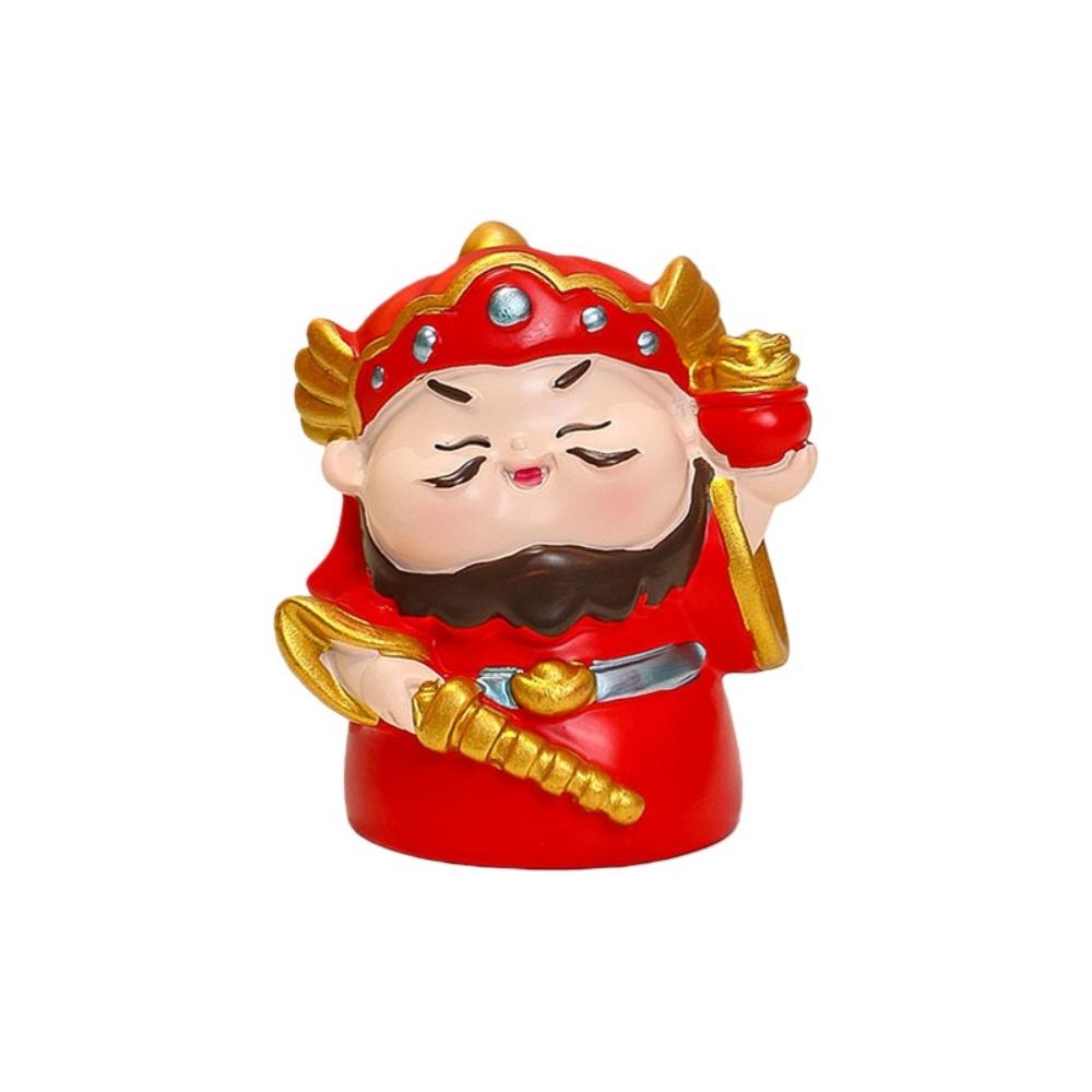 Resin Chinese Wealth God Ornament Guanyin Chinese God Chinese New Year Figurines Tathagata Maitreya New Year Mascot Doll