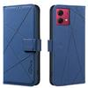 For Motorola Moto G84 5G Case BINFEN COLOR BF35 Geometry Imprinted Leather Phone Cover RFID Blocking Wallet Stand