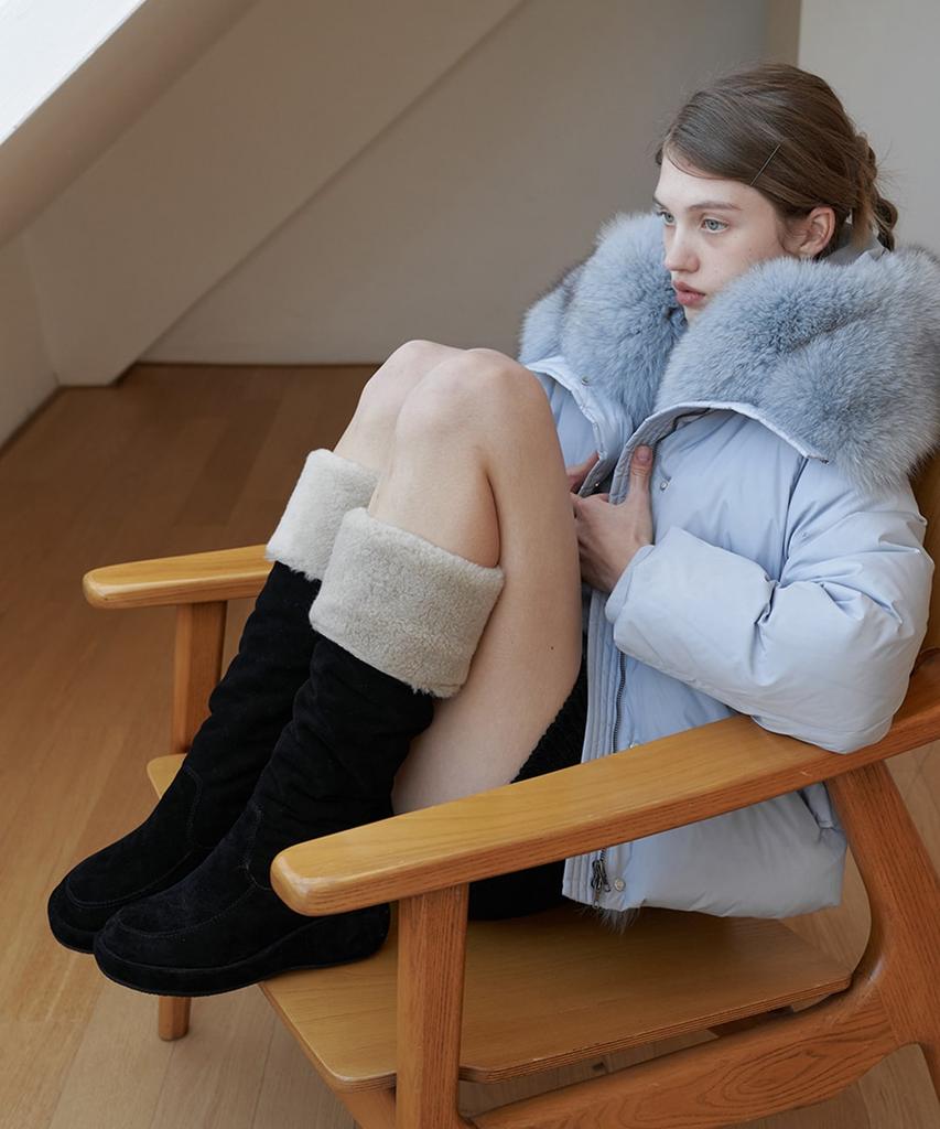 Lilyshoe Denique Shearling Boots_2 Color