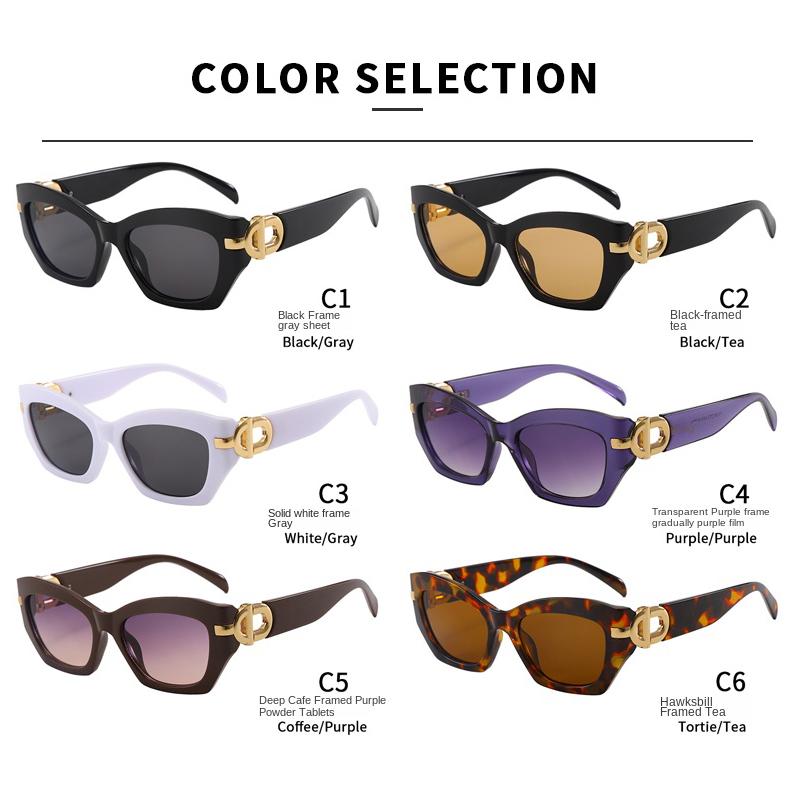 Retro Cat Eye Sunglasses Women Men Vintage Fashion Designer UV400 Sun Glasses for Outdoor Travel Driving