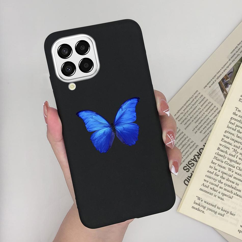 For Samsung Galaxy M33 5G Case Heart Cartoon Silicone Matte Shockproof Phone Cover For SamsungM33 GalaxyM33 M 33 Funda Shell TPU