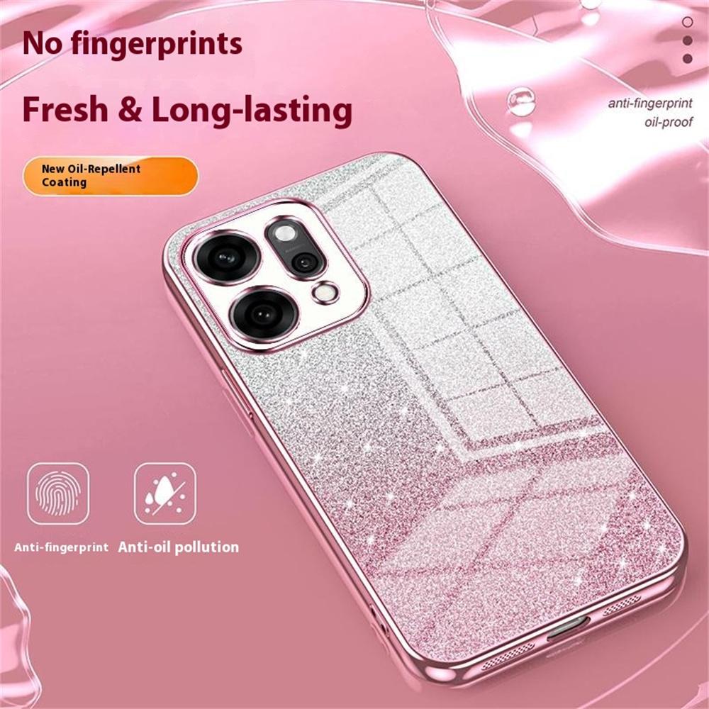 For Oppo Reno14 Pro 5G (Global) Case Electroplating Gradient Glitter TPU Phone Cover