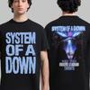 System Of A Down Toronto CA 2025 Maglietta Ufficiale UFO Artwork Al Rogers