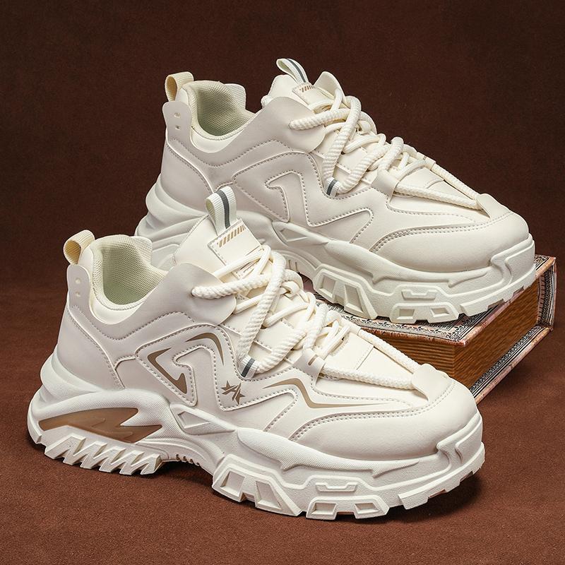 Men's shoes 2025 autumn and winter new breathable platform men's youth fashion casual sports shoes heightening dad trendy shoes
