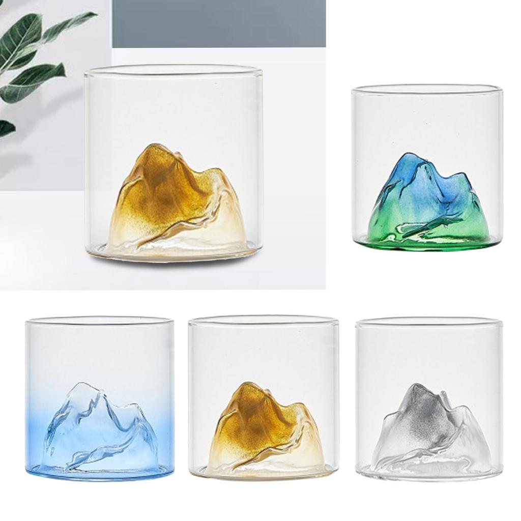 Creative Mountain Wine Glass Drinking Tumblers Beer Mug Hand Blown Champagne Glasses for Dining Entertaining Adults Gifts