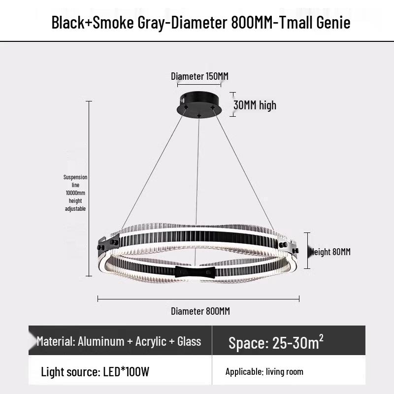 Nordic Minimalist Italian Modern Chandelier for Living Room and Dining