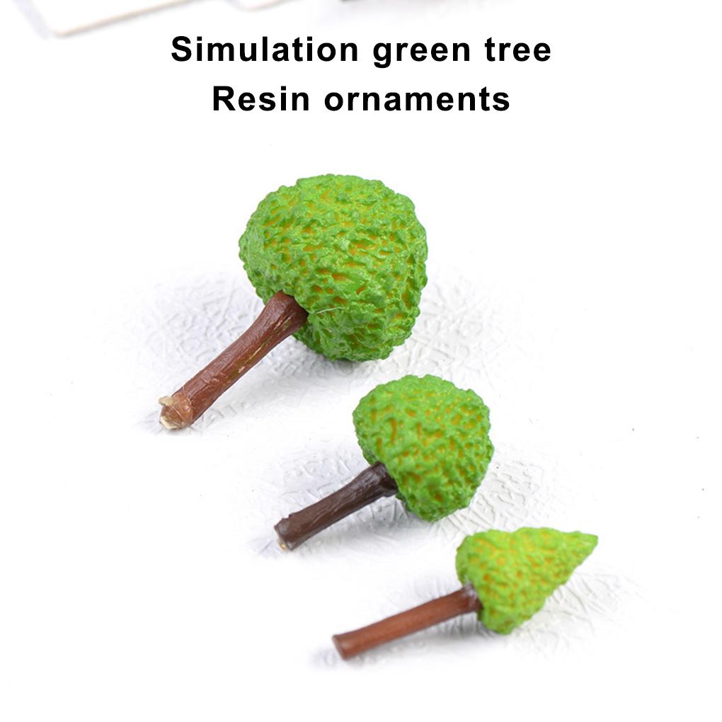 Moss Micro Landscape Waterproof Green Lawn Base Room Decor Reusable Mossy Hills Trees Mini Tree Decoration for Desktop Offices