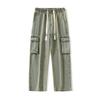 Men's Spring/Fall American Vintage-Style Denim Pants: Wide-Leg, Loose-Fit Workwear Design with Multiple Pockets—Casual and Functional Pants