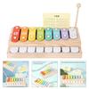 Children Musical Toy 8 Note Xylophone Wooden Percussion Music Instrument Toy For Toddler Auditory and Fine Motor Skill