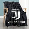 Juventus Personalized Name Blanket Cozy Personalized Blanket Warmthful Decor Perfect for Office Picnics Living Room Couch Ideal for All Seasons