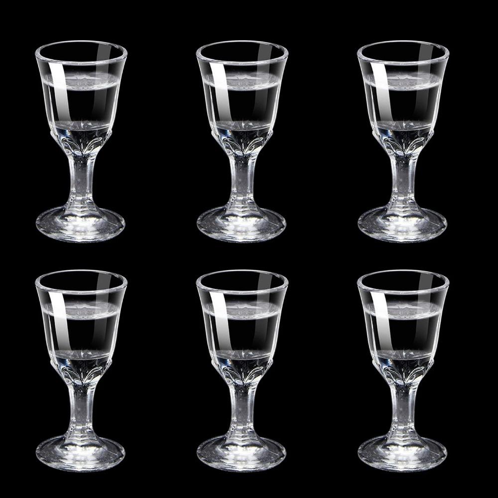 

Набор мини-рюмок 10 мл из 6 штук Саке Китайский ликер Спирт Байцзю Рюмка для саке Прозрачная Алкогольная Посуда на ножке Оптовый Подарок <50ml