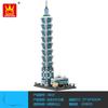 City World Famous Architecture Model Building Blocks Creative Eiffel Tower Taj Maha Villa House Bricks Toy for Children Adult