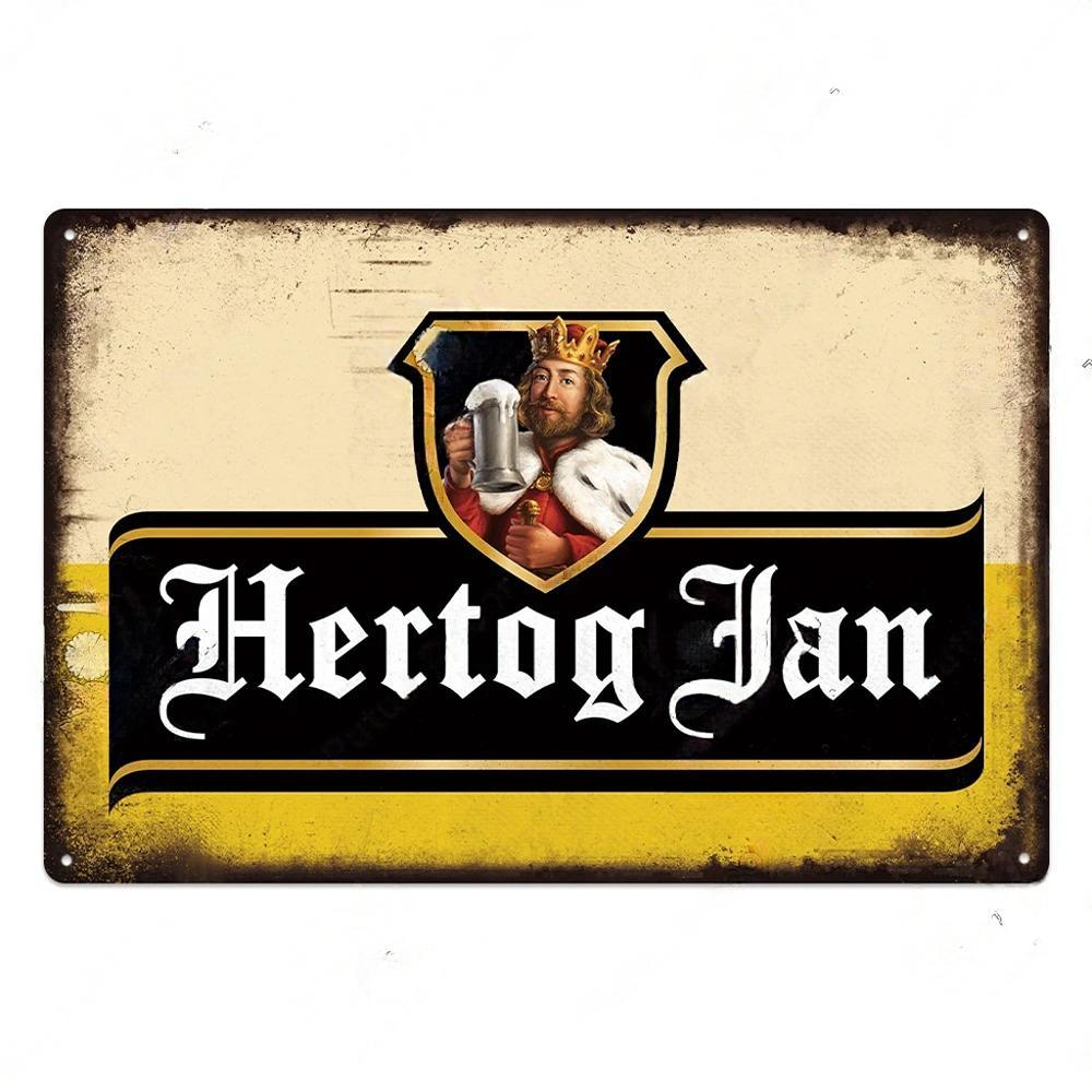 FJ Vintage Kovové Plechové Značky Dekor Pivo Plaketa Retro Plakáty Nástěnná Dekorace Talíř pro Bar Pub Restauraci