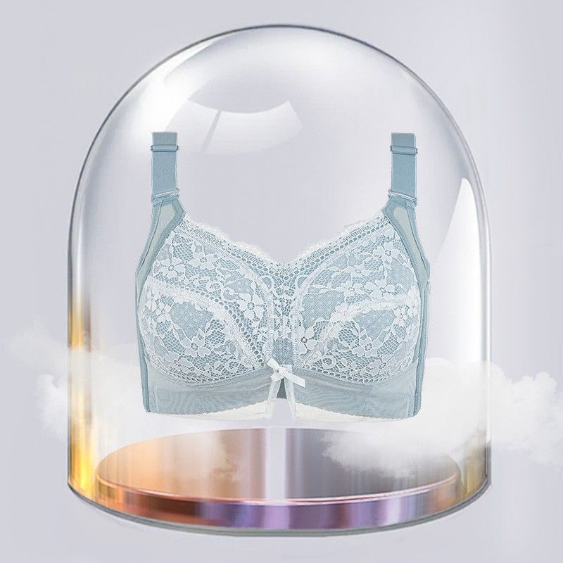 Large Size Underwear, Large Breasts, Small and Thin, No Steel Ring, Fat Mm Gathered, Anti-sagging, Double Breasts, Full Cup Bra