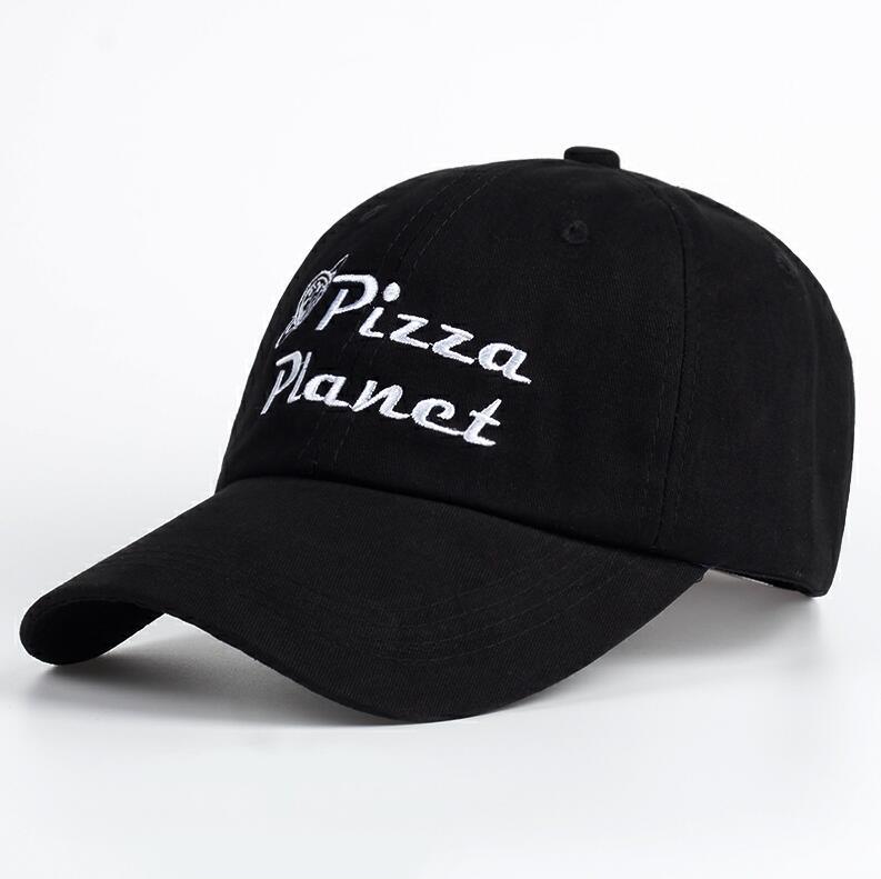 Nagelneue Pizza Planet Mütze Baseballkappe Stickerei Dad Hat Sommer Sonne Pizza Baumwolle Snapback Hip Hop Sportkappe pokemon bone
