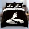 Dancing Silhouette Bedding Set Bedding Duvet Cover Set Duvet Cover Pillowcases (1*Duvet Cover 2*Pillowcases, Without Duvet Insert)