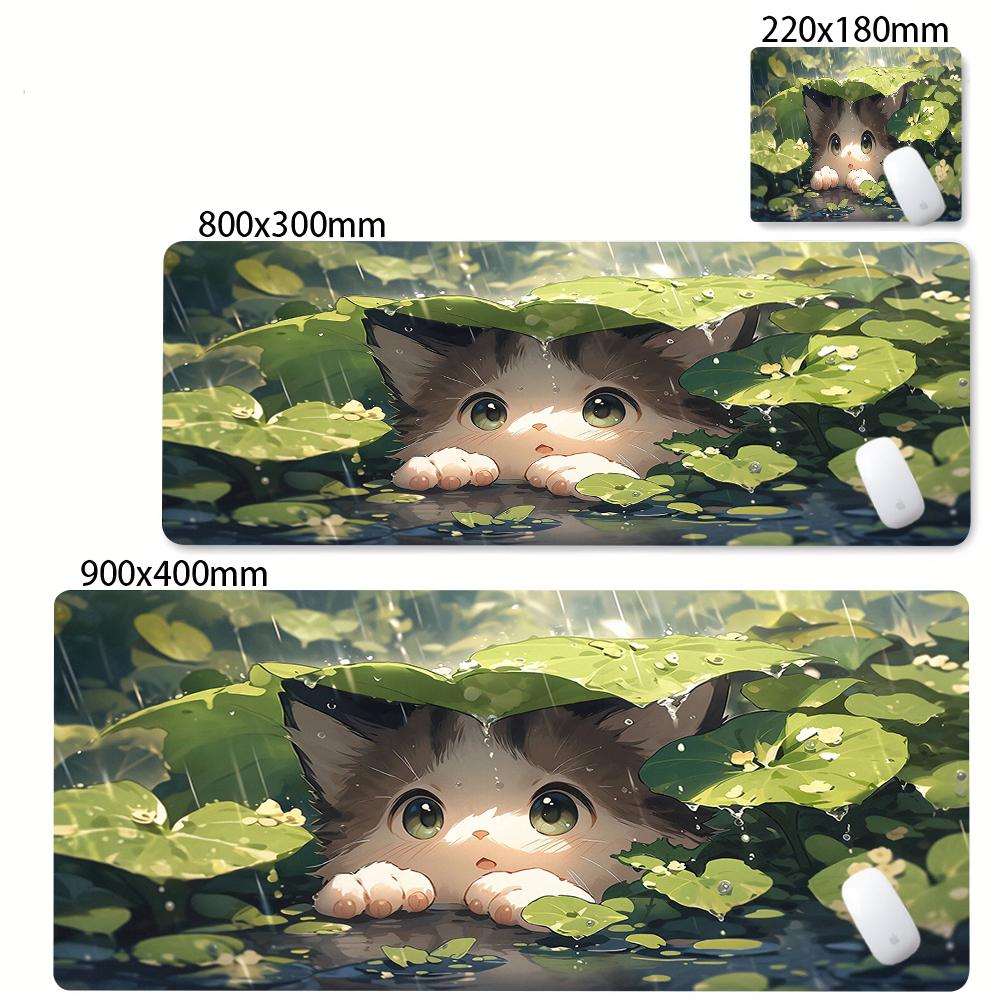 Anime Cute Computer XXL Mausepad Kawaii Cartoon Cat Mousepad Company Deskmat xcm Large Cushion Office Accessories Carpet