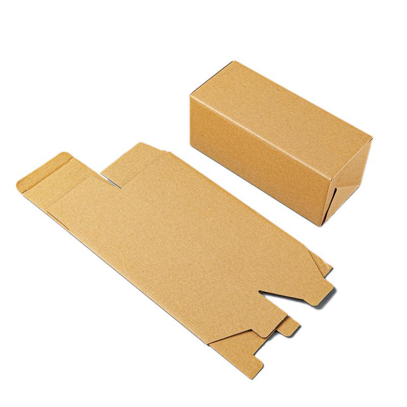Large Rectangular Kraft Corrugated Gift Box - Customizable, Foldable, Empty Kraft Paper Box;50x50x50