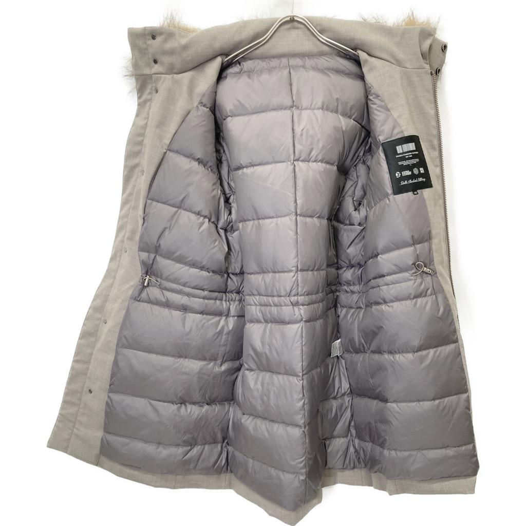 DOUBLE STANDARD CLOTHING Excellent Condition Faux Fur Down Jacket Jacket 48 grayUsed