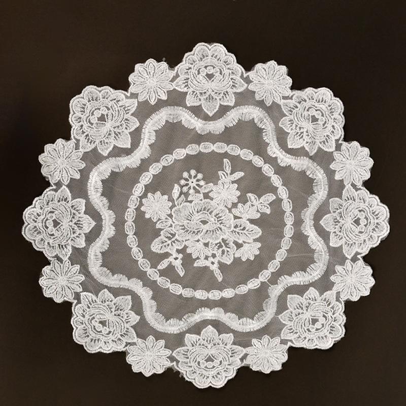 

Европейская сетчатая вышивка цветы Круглая подставка прямоугольный коврик для стола ваза для фруктов ваза подставка для бонсай Рождественский свадебный декор для вечеринки 1 P