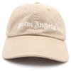 Used Palm Angels Logo Embroidery Cotton Cap PMLB003C99FAB001 Beige