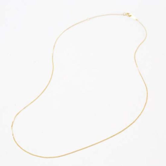 18K Necklace Kihei Chain 40cm cut Kihei K18 0.7g 2-sided