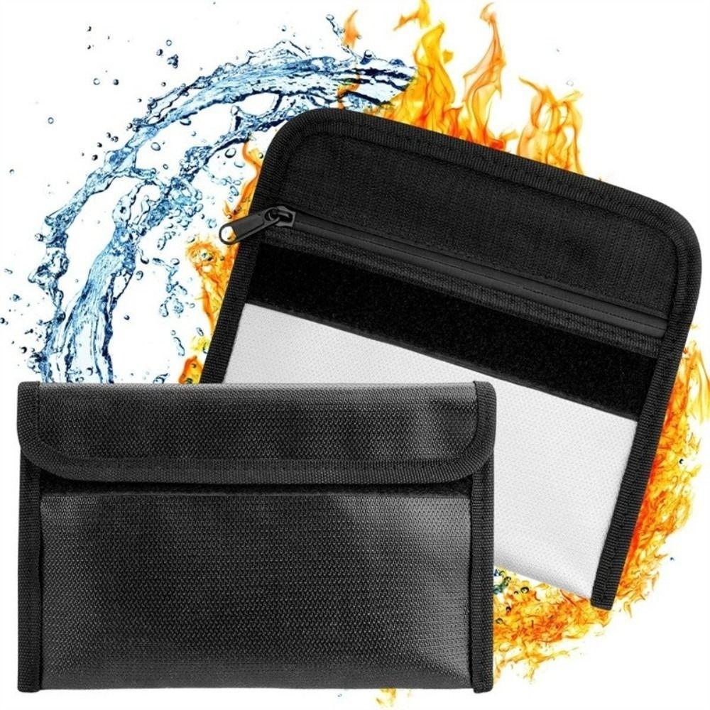 Waterproof Surface Safe Storage Pouch High Temperature Resistant Envelope File Folder  For Cash