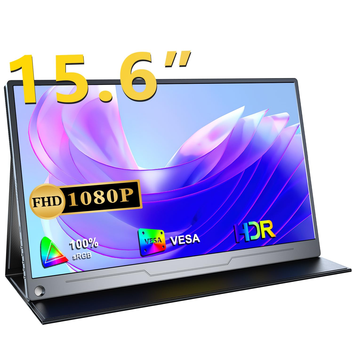 

Mobile Monitor Inch UPERFECT Mobile Display Wide Color Gamut HDR Gaming Monitor Portable Monitor IPS LCD Panel Blue Cut Thin Lightweight Portable Pen чорний