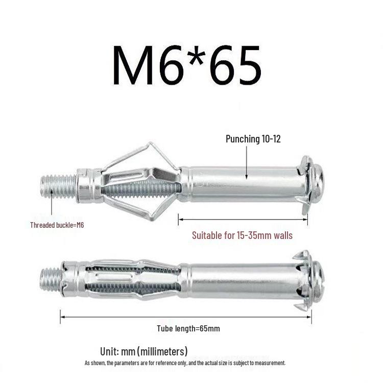 Hollow Wall Gecko Screw Drywall Anchor Expansion Bolt