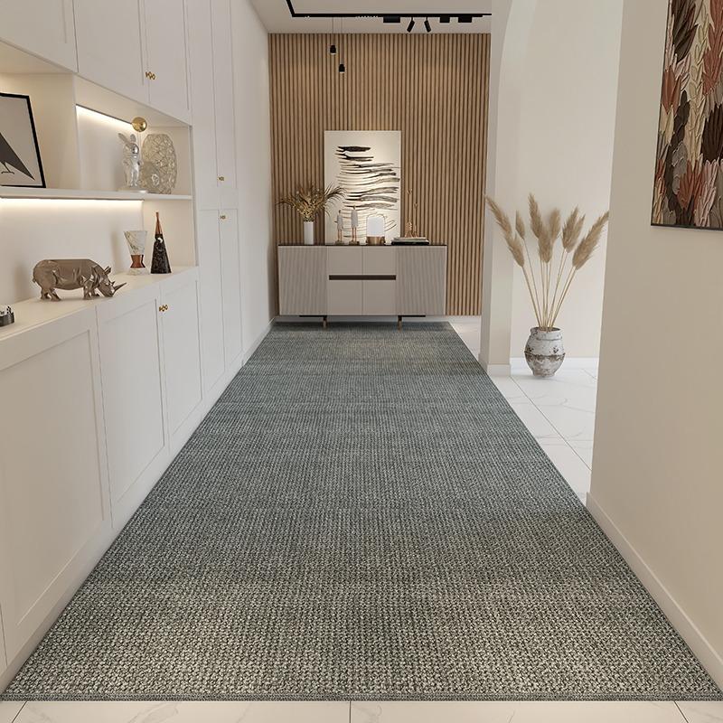 Hallway Floor Mat Dustproof Wear-resistant Carpet Entrance Door Mats Long Large Area Rug Solid Color Style Home Decoration Rugs