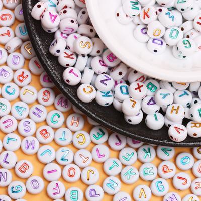 Home Party Supplies Fashion For Jewelry Material Bracelet Letter Beads A-Z DIY Handmade Accessories 50Pcs Making