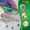 Crayola Washable Kids Paint 42 Colors with Brush Mini Bottles 540157 Official Product