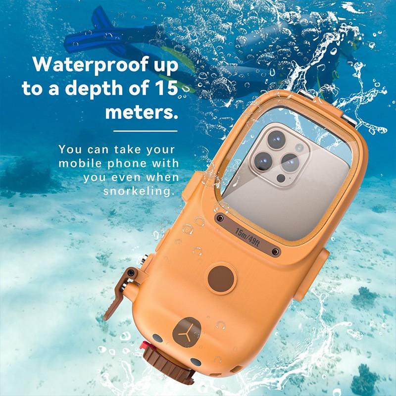 Universal Waterproof Phone Case 15m Depth Diving Shockproof Outdoor Protection