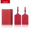 Multi-Color Luggage Tag & Anti-Magnetic Passport Holder Set