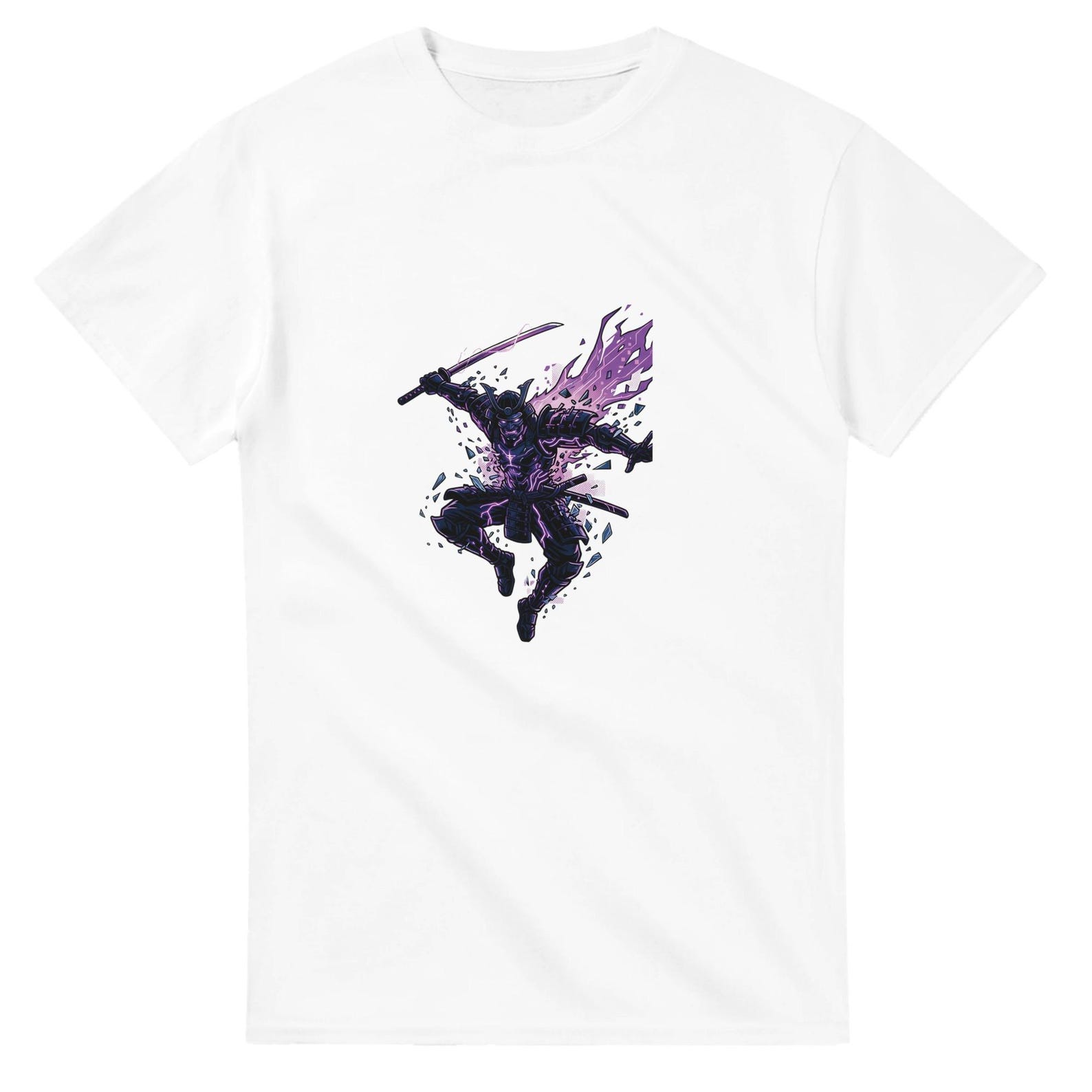 Heavyweight Unisex Crewneck T-shirt| Cyber-Ronin Graphic Print 4XL