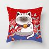 New Style of Lucky Cat Series Pillowcases, Home Office Sofa Pillow Cushion Covers, Seats