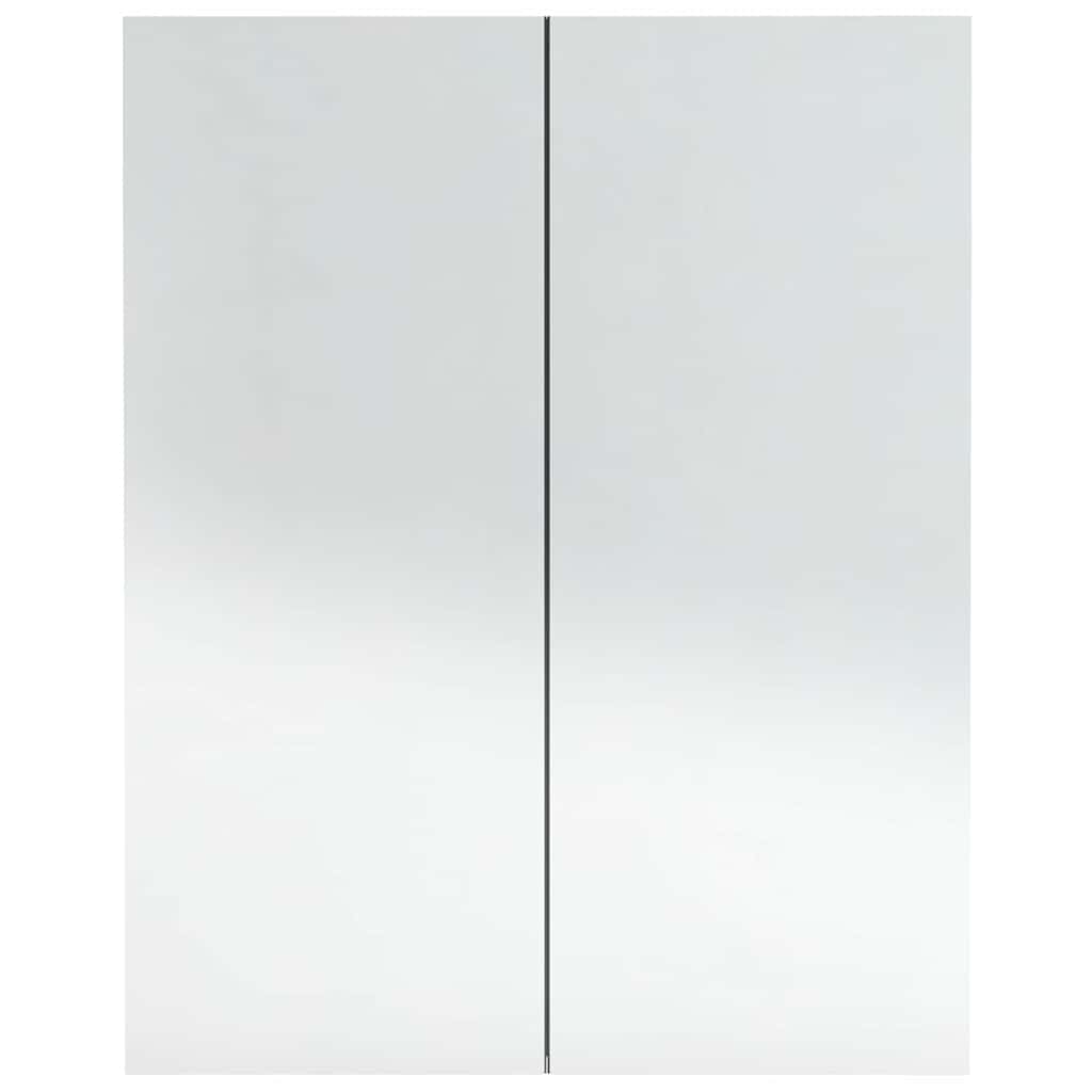Vidaxl Szafka Łazienkowa Z Lustrem, 60X15X75 Cm, Mdf, Antracytowa