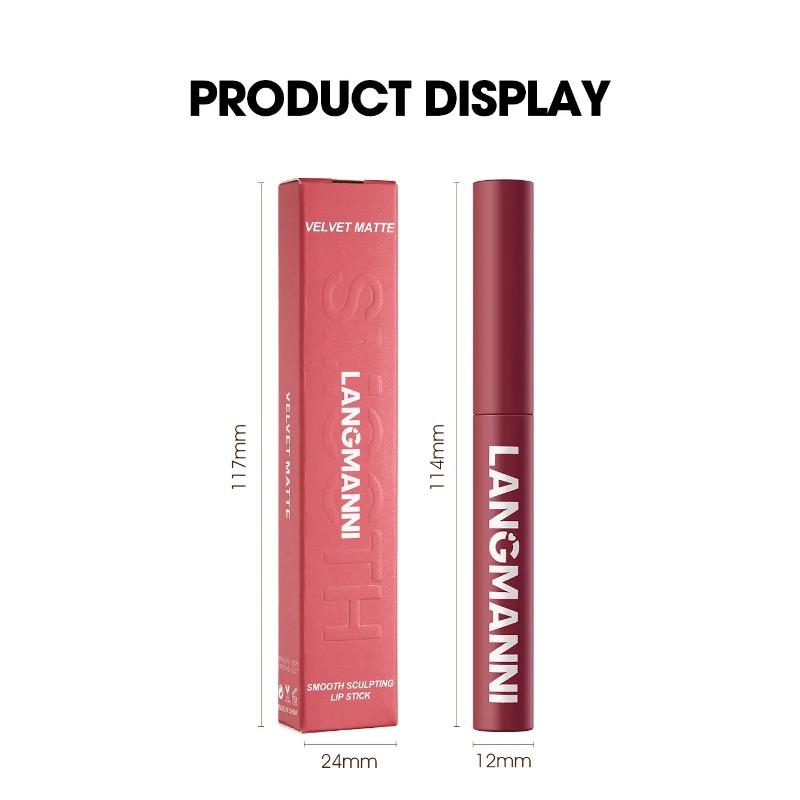 12 Color Matte Lipstick Pencil Waterproof Long Lasting Non-Stick Cup Lip Stain Tint Cosmetic Nude Lipstick Pen Makeup Maquillage
