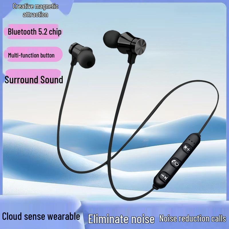 Neck-Hanging Magnetic Bluetooth Sports Headset XT11 with Stereo Sound and Long Battery Life