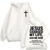 Christian Jesus Changed My Life Ask Me How Zipper Hoodies Bible Verse Fashion Men Women Fleece Oversized Coats Male Streetwear