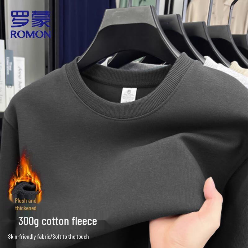 ROMON Men's Autumn/Winter Round Neck Pullover Sweatshirt