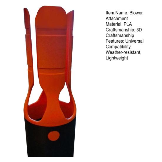 Leaf Blower Attachment Universal Nozzle Fits 2-4 Inch Outlets Durable Weather-Resistant Air Booster Yard Cleaning