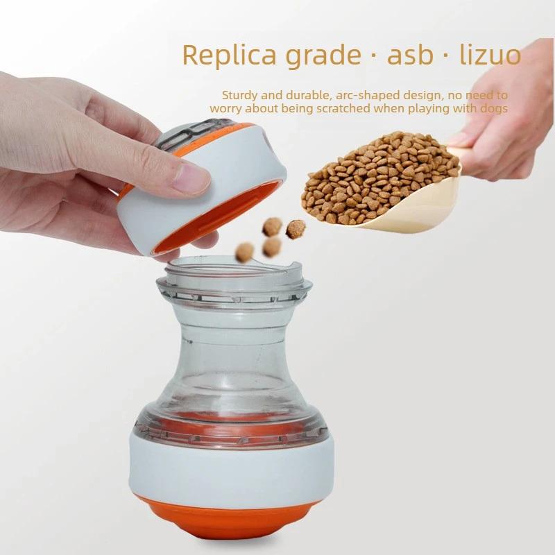 Interactive Dog Treat Dispenser Toy Puzzle Rolling Leak Food Ball for Dogs Cats Chew-resistant Puppy Slow Feeder Training Toys