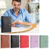 A5 Size PU Leather Notebook with Snap Closure Durable Soft Cover Journal for Writing and Note Taking