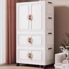 25-Year Durable No-Installation Folding Storage Cabinet for Toys & Clothes