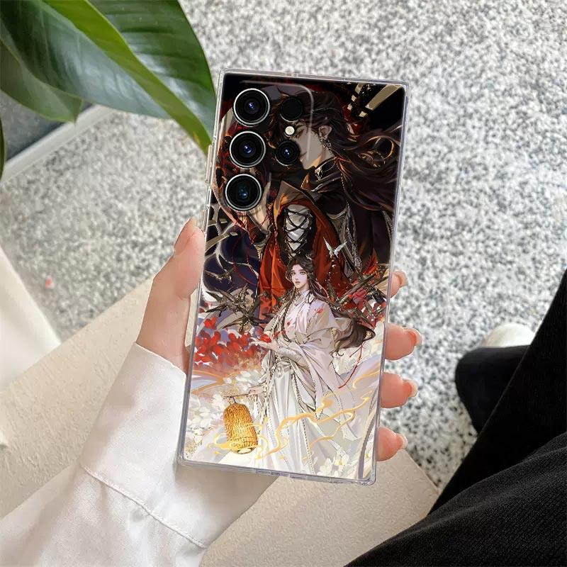 Heaven Official's Blessing Anime Phone Case For Samsung S26 S25 S24 S23 Ultra S22 S20 Plus S21 S25 FE Clear Cover S26Ultra Funda