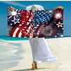 1 Stück Amerikanischer Unabhängigkeitstag Feier Mikrofaser Strandtücher Schnelltrocknendes Handtuch Sand Strandtücher Pool für Reisen Schwimmbad. S072101183