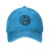 Flower Of Life Space Time Tai Chi Yin Yang Baseball Caps Casual Distressed Denim Earth Tao Sun Cap Unisex Style Workouts Hat Cap