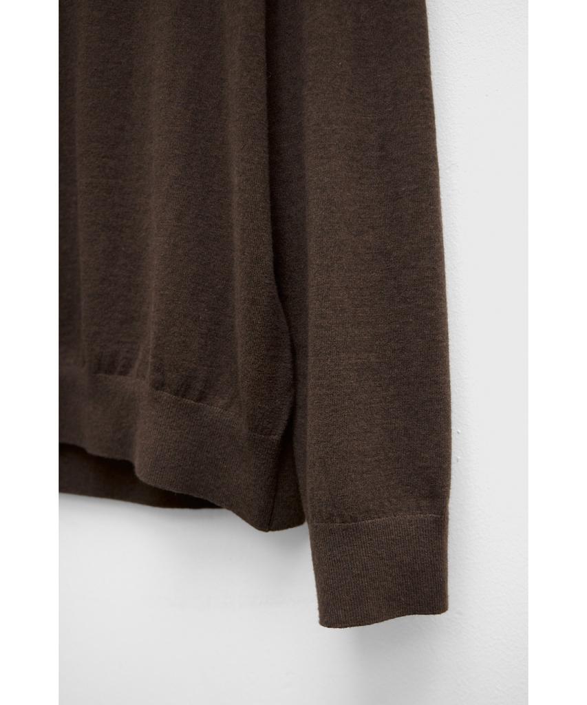 YOUTH Cotton Cashmere Polo Shirt - Dark Brown