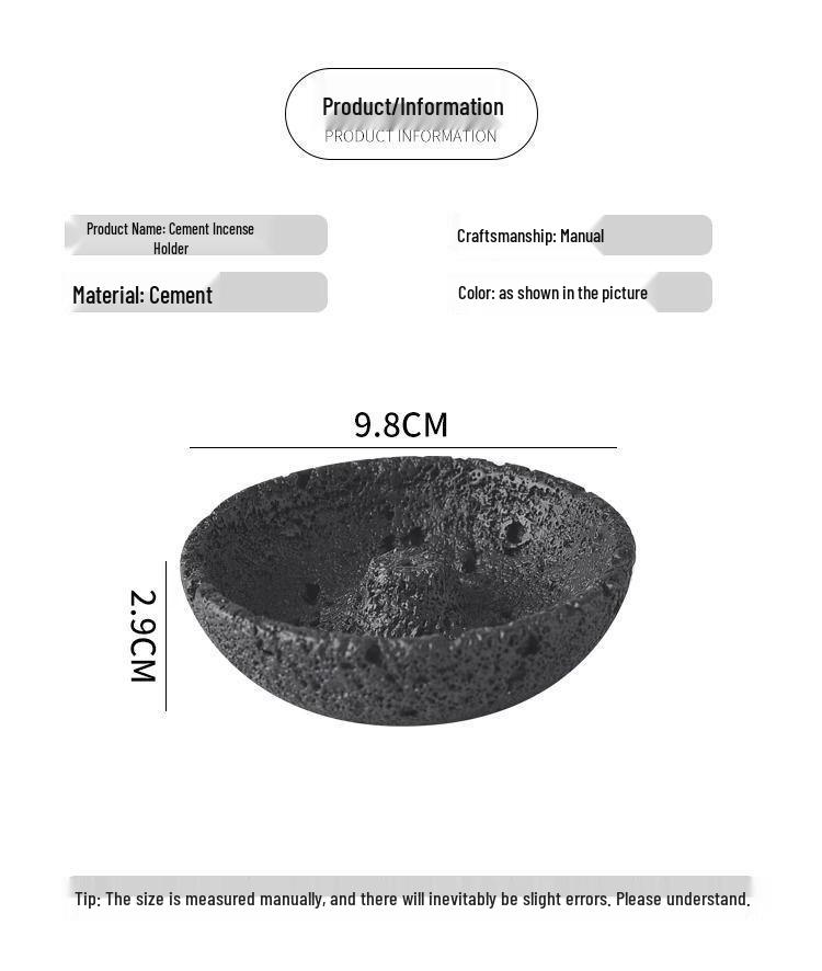 Wabi-sabi Style Small Incense Holder: Cute Aromatherapy Plate for Niche Incense